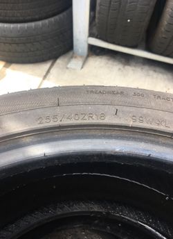 USED 18” TIRES W/ GOOD LIFE LEFT
