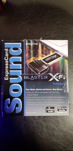 Creative Express card sounblaster xfi