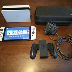 Switch Oled (White) + Case