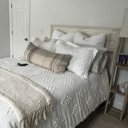 Full Size Bed Frame (+ optional mattress)