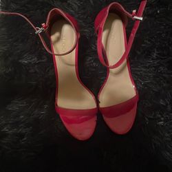 Aldo Red Strappy Heels
