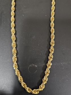 14k Gold Filled Rope Necklace 