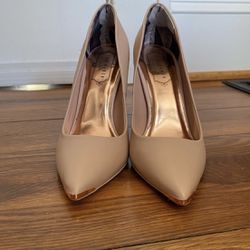 NWOB Ted Baker Pink Heels With Rose Gold Accents
