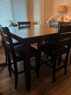 Dining table and chairs