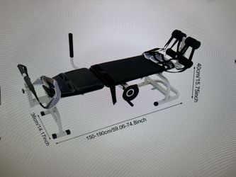 Inline Back Stretch Bench, Inversion Traction Table Lumbar Decompression | Multifunctional Cervical Spine Stretcher Machine, Spinal Decompression Mach