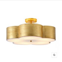 20” Gold Clover Flush Mount Ceiling Light