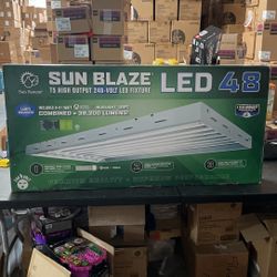 HGC960487 T5 LED 48 - 4 ft Fixture, 8 Lamp, 240V - Indoor Grow Light Fixture For Hydroponic & Greenhouse Use, White