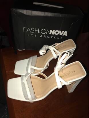 BRAND NEW Fashion Nova White Heels