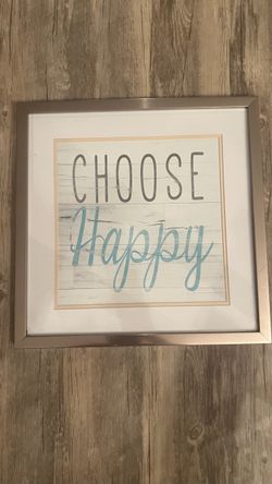 Framed Beach sign - Choose Happy