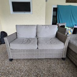 Like New Patio Couch and Loveseat