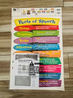 Carson Dellosa Part of speech 26 pieces