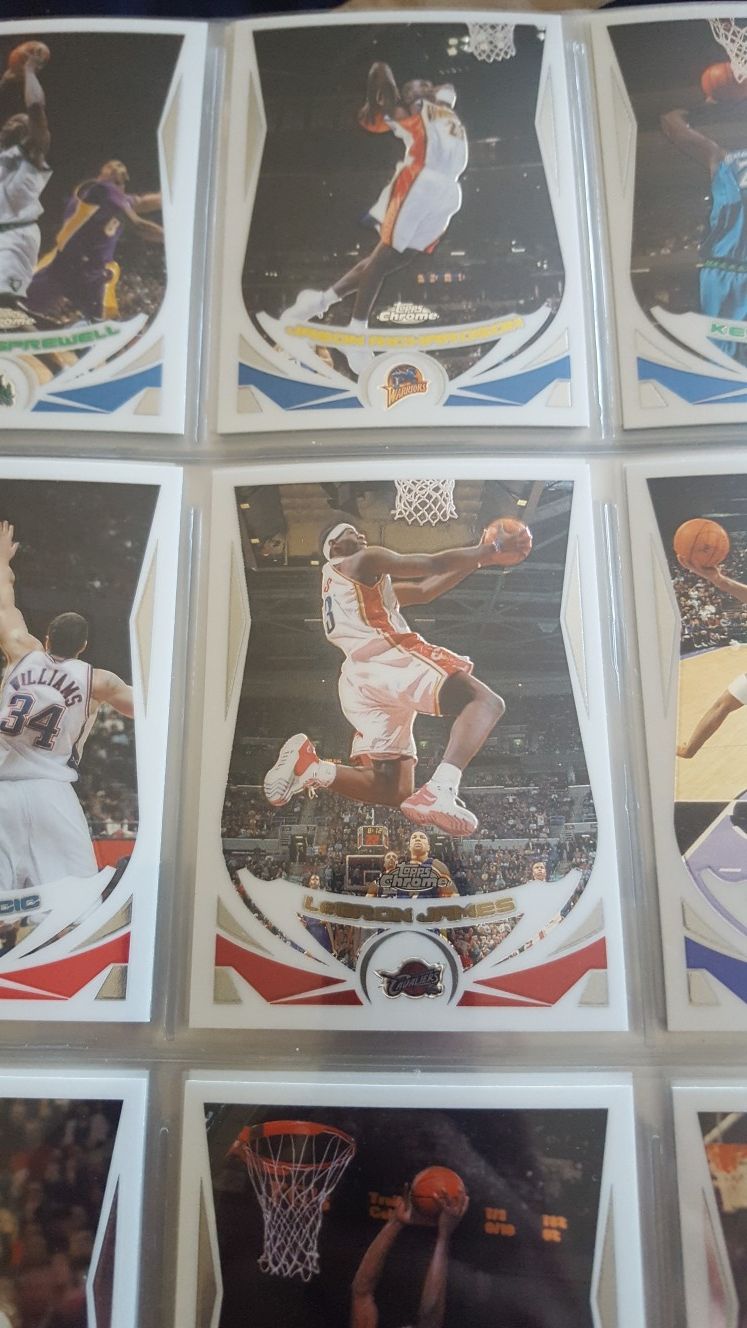 2005 topps chrome BASKETBALL complete set