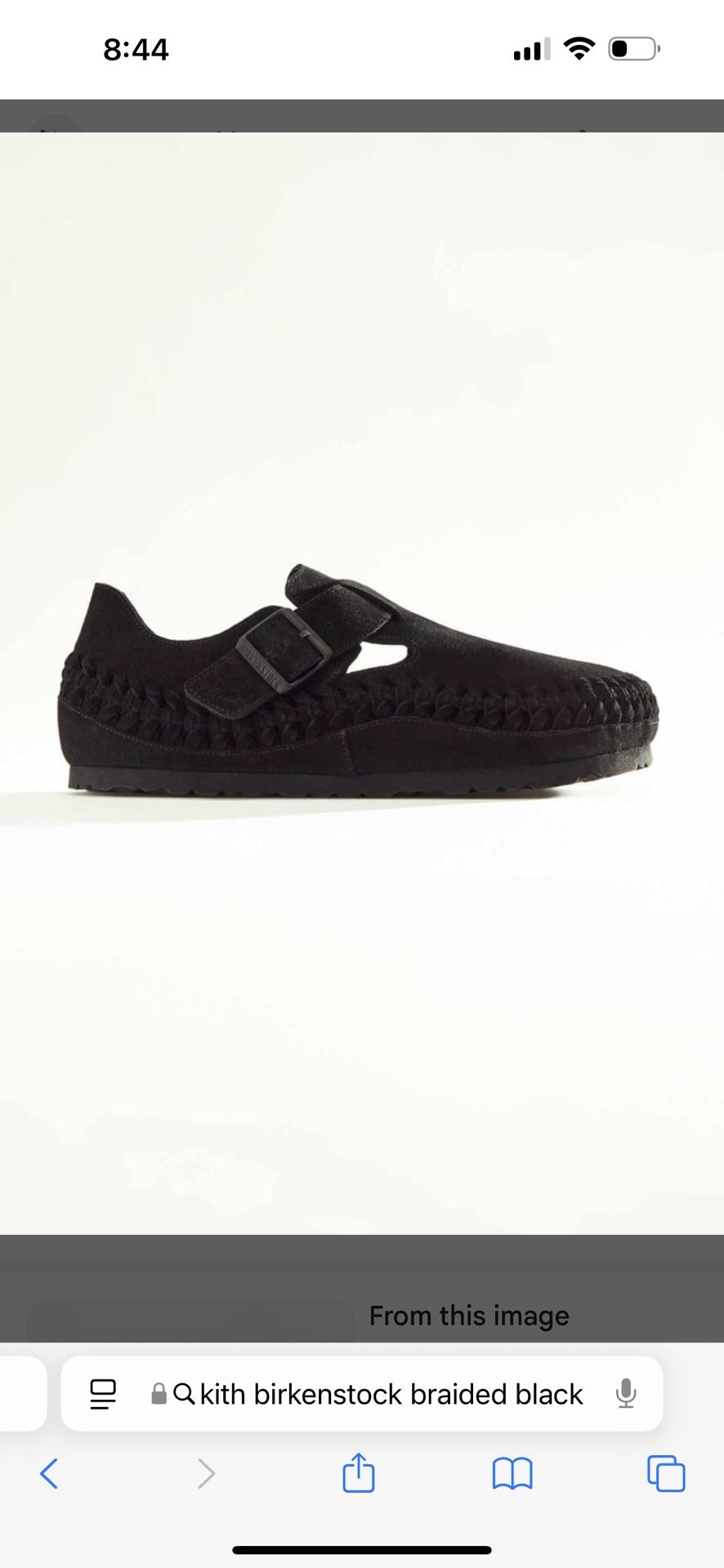 Kith London Braided Black Birkenstocks