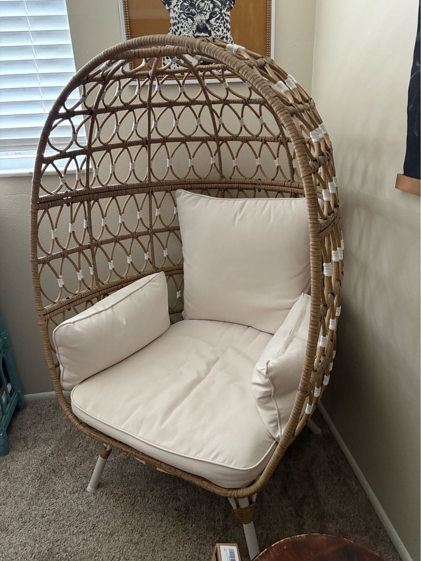 Egg chair, Wicker