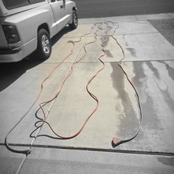 100' HEAVY DUTY EXTENSION CORD with TRIPLE  TAP END