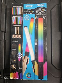 BOWER LED WHITE / RGB 19 INCH WAND 