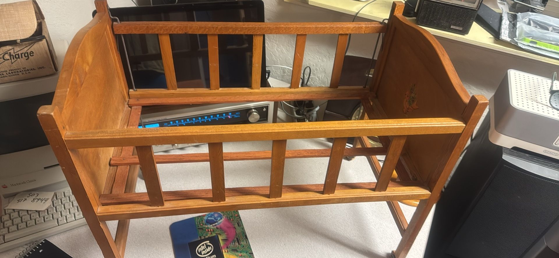 Antique toy crib