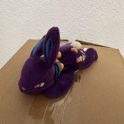 Vintage 1998 Lisa Frank Hop Diggity Bunny Rabbit Beanbag Beanie Plush