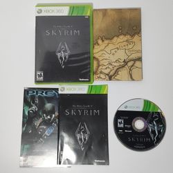 The Elder Scrolls V Skyrim Xbox 360 + Map - Complete CIB