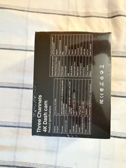 NEW SEALED 4K 3-Channel Vehicle Dash Cam