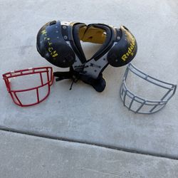 Youth Shoulder Pads And Face masks 