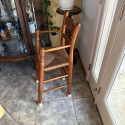 Toddlers Antique Wooden Chair