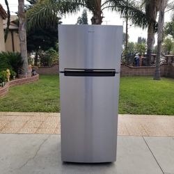 Whirlpool Refrigerator Stainless Steel 18cu Ft 28x29x68👌👍4 MONTHS WARRANTY 