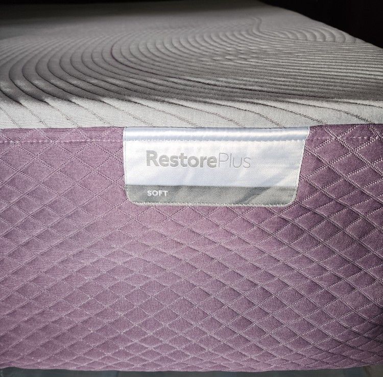 LIKE NEW!  Purple Restore Plus Soft Queen Mattress - Delivery Available!