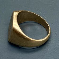 10k ring band yellow gold solid