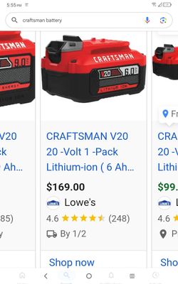 Craftsman 6.0 Battery 