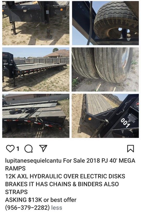 2018 PJ GOOSENECK 40" TRAILER