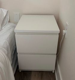 White nightstand