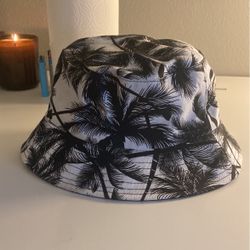 Bucket Hat With Palm Trees