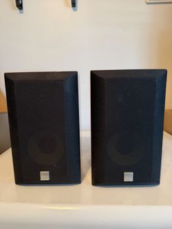 Denon SC-A33XG Bookshelf Speakers Pair 6Ω Cherry Wood Tested Working