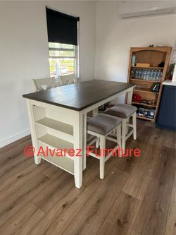 Counter height dining table set