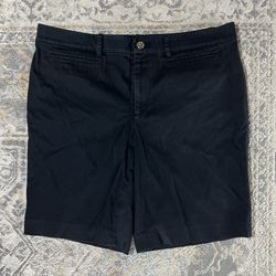 Lauren Ralph Lauren Shorts Womens Size 12 Flat Front Black Ladies Casual LRL