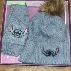 Disney stitch Beanie & Gloves Set NEW