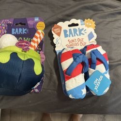 Bundle of 2 Bark box toys for dogs, brand new