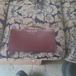 Brand New Never Used Burgundy Kate Spade Wallet 