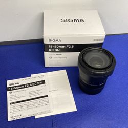 Sigma 18-50mm f/2.8 DC DN Contemporary Zoom Lens for Sony E-Mount 