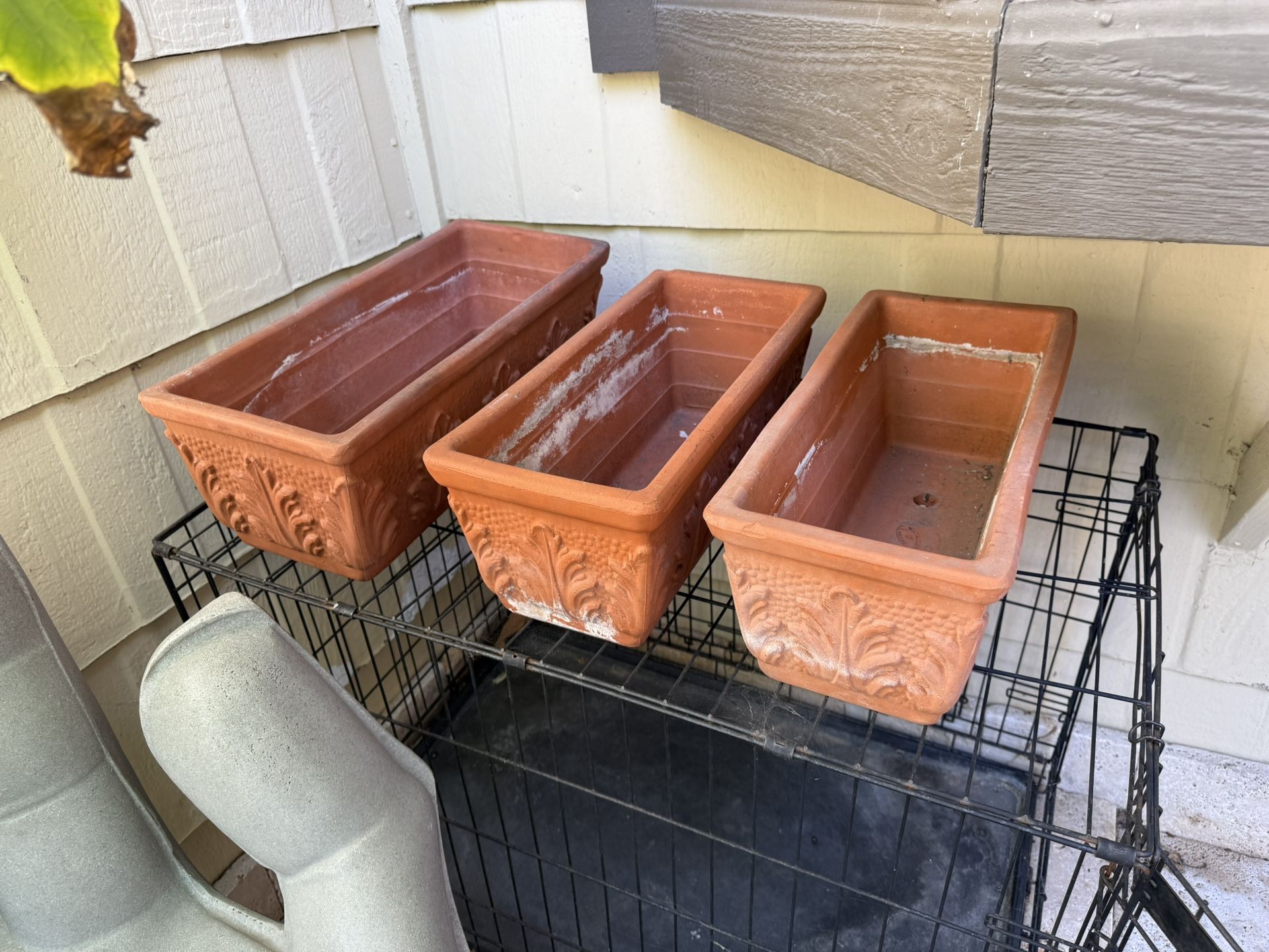 3. Flowers. Pots.   20X7x7. $50