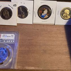 2003  P proof one dollar 2000P colorized one dollar two thous202