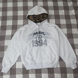 Supreme MM6 Maison Margiela Zip Up Hoodie Size Medium 