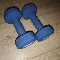 Reebok 10LBS each In Blue A dumbbells 