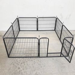 New in box $85 Heavy Duty 24” Tall x 32” Wide x 8-Panel Pet Playpen Dog Crate Kennel Exercise Cage Fence Play Pen 
