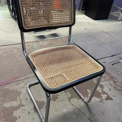 BLACK AND CHROME CESCA VINTAGE CHAIR MID CENTURY POST MODERN