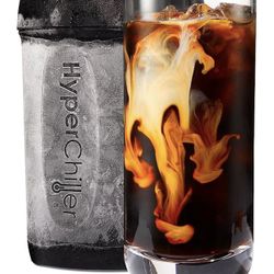 HyperChiller HC3 Patented Iced Coffee/Beverage Cooler [NEW], IMPROVED,STRONGER AND MORE DURABLE! Ready in One Minute, Reusable for Iced Tea, Wine, Spi