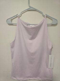 LIVE in the MOMENT Pastel Pink Cowl Neck Spaghetti Strap Tank TopLIVE in the MOMENT Women's Pale Lavender Camisole Top - NWTNew With Tags LIVE in the
