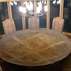 Beautiful Round Dining Table With Chairs 