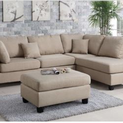 Sectional Sofa + Ottoman